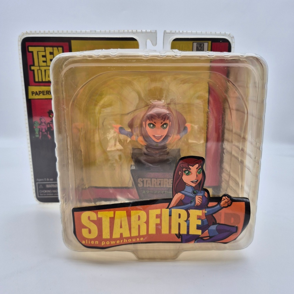 Teen Titans Starfire Bust Figure Paperweight Interlocking Monogram Masterworks